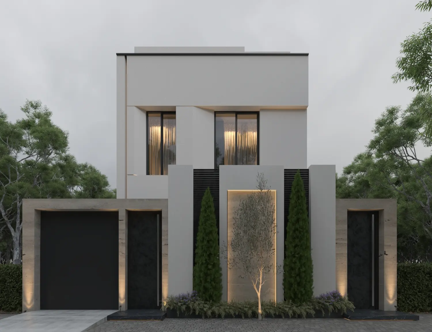 تصميم فيلا مودرن تصميم فيلا مودرن