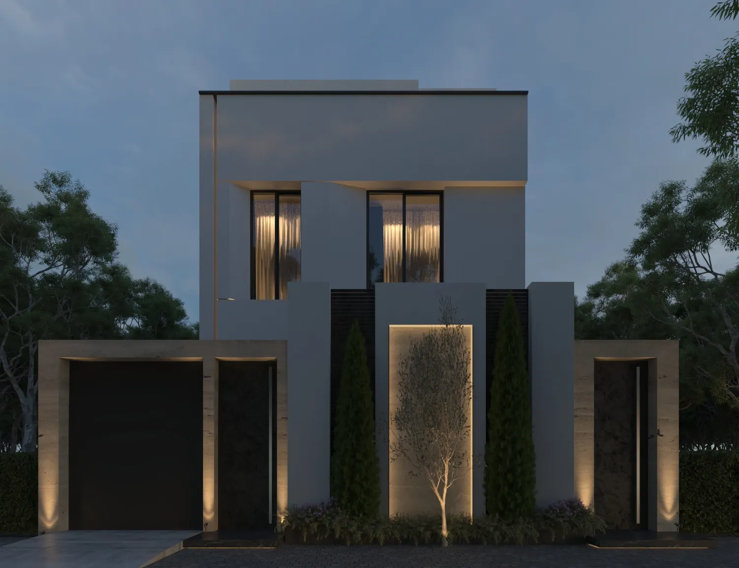 تصميم فيلا مودرن تصميم فيلا مودرن