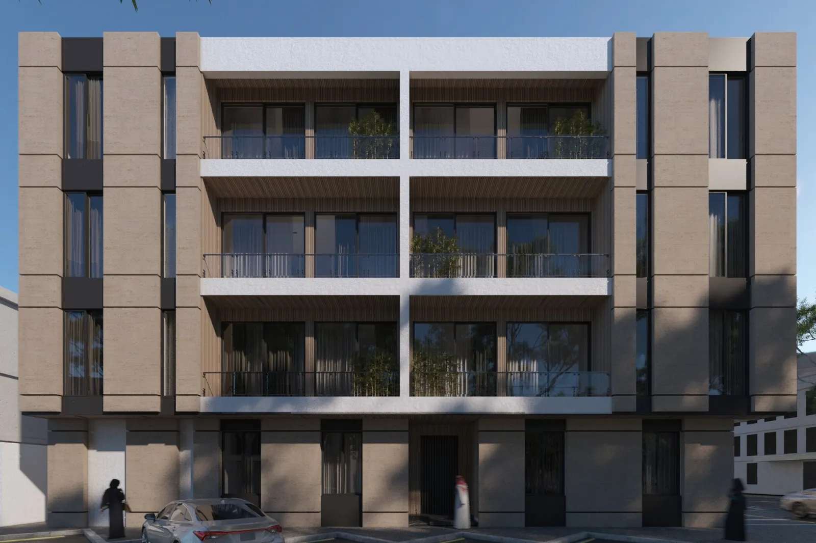 عمارة سكنية هوية محلية