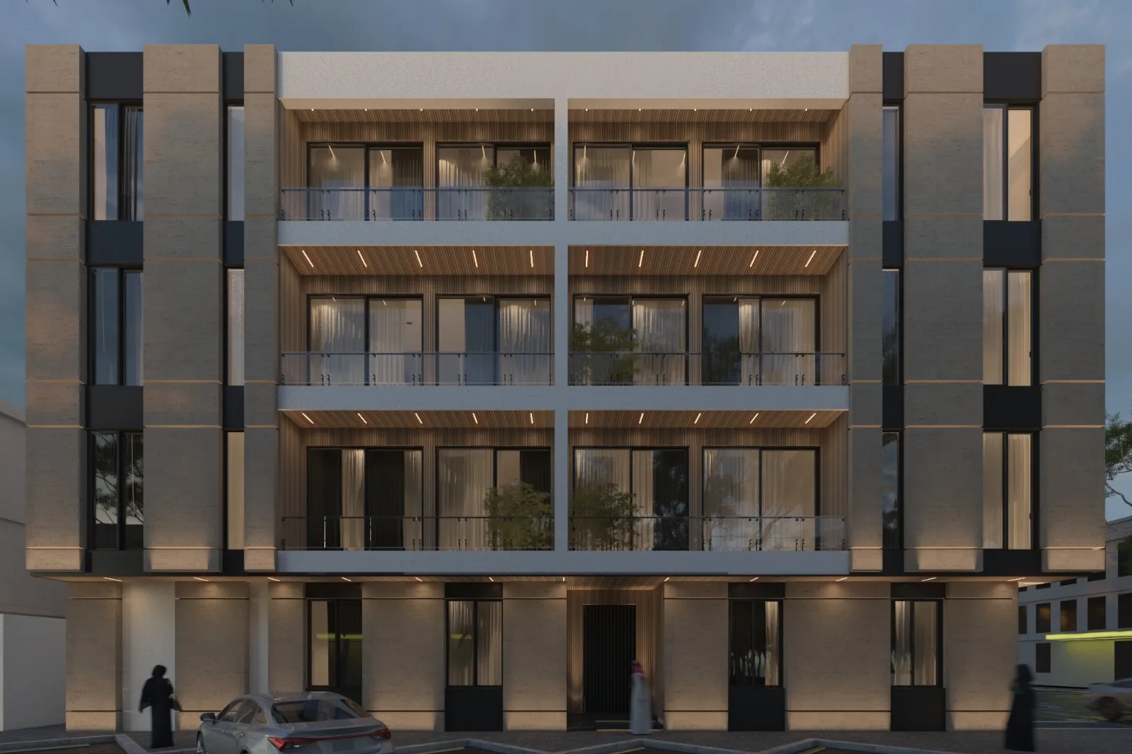 عمارة سكنية هوية محلية