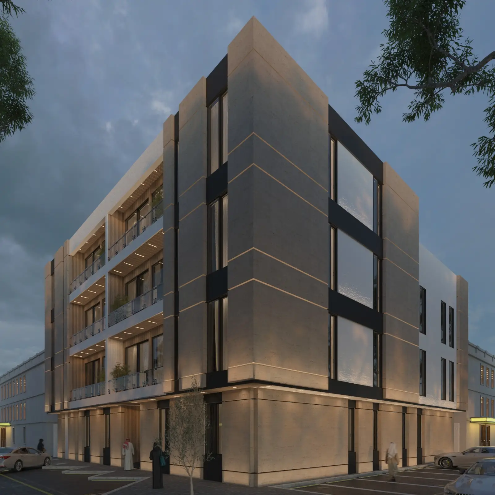 عمارة سكنية هوية محلية