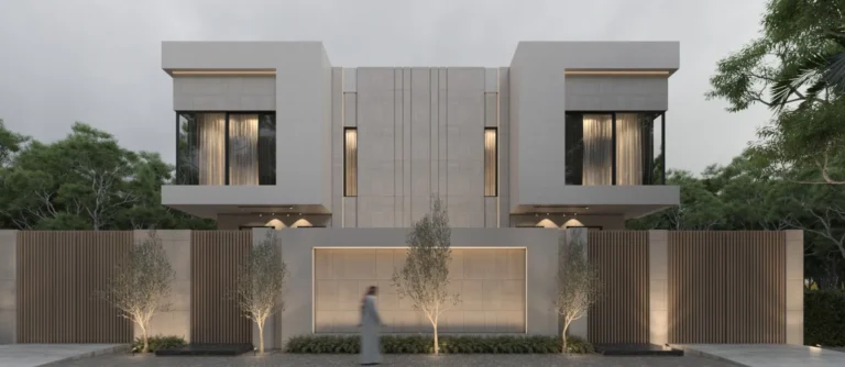 واجهة فيلا دوبلكس مودرن – تصميم فلل مودرن في الرياض من الحلول الذكية